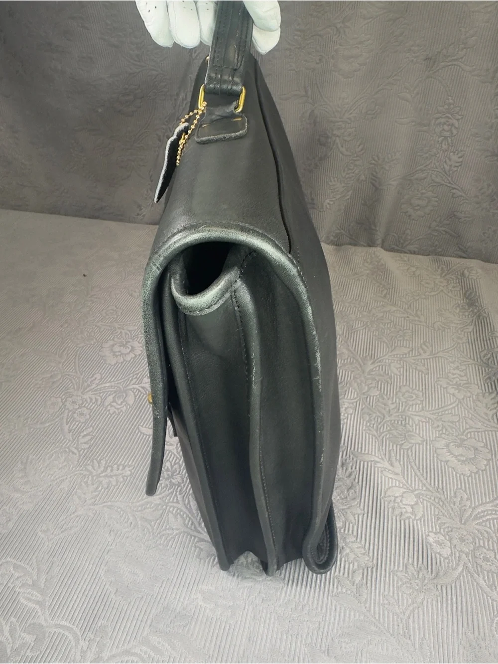 Coach Vintage Full Grain Leather Made in NYC Handbag Briefcase